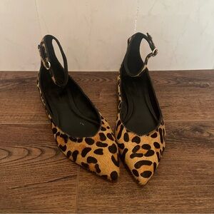 Cheetah ballet flats